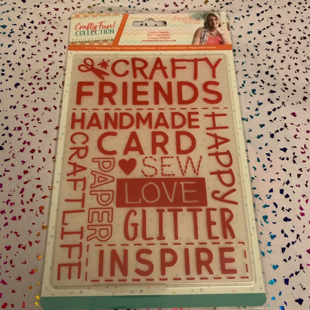 NWT 5” x 7” Embossing Craft Folder for card making and crafts!